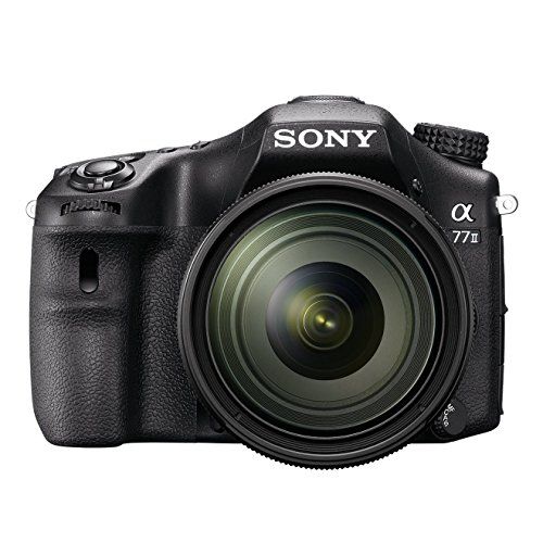 Sony Alpha 77 II - Cámara Réflex Digital de 24.3 MP (Pantalla de 3", Estabilizador, Vídeo Full HD, WiFi), Negro - Kit Cuerpo con Objetivo 16-50 mm